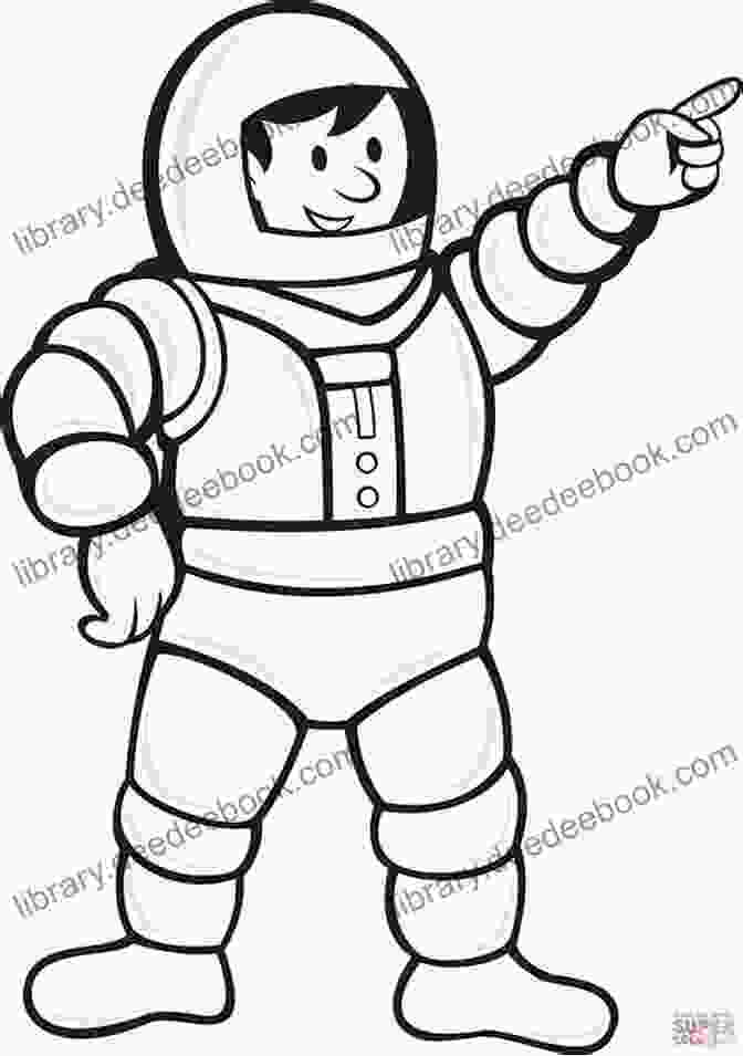 A Child Coloring An Astronaut's Coloring Page, Wearing A Space Suit And Holding A Space Helmet. What Do You Want To Be When You Grow Up? (Coloring What Do You Want To Be When You Grow Up? 1)