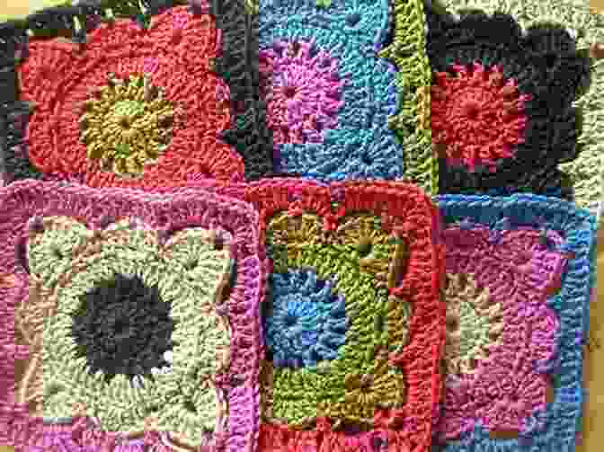 A Granny Square Appliqué Made With A Variety Of Colors Granny Squares: 20 Crochet Projects With A Vintage Vibe
