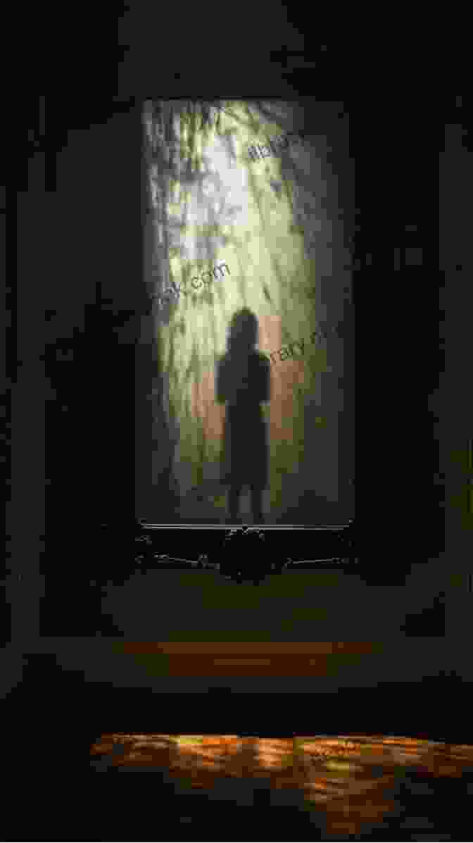 A Shadowy Figure Searches Through A Dimly Lit Haunted House Have You Seen My Costume For Halloween?