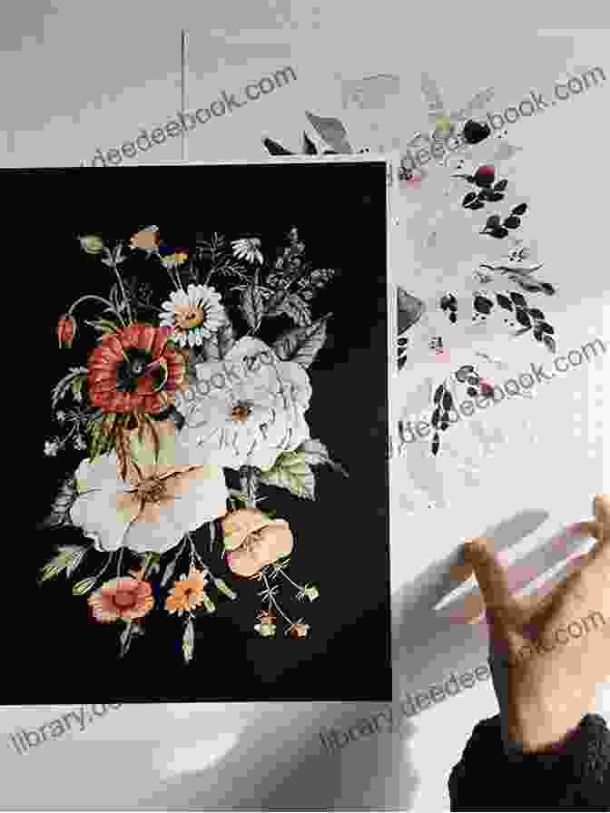 A Whimsical Charcoal Drawing Of A Bouquet Of Wildflowers, Capturing Their Charm And Spontaneity. Floral Art: A Unique Collection Of Floral Art From Paintings To Drawings And Digital Art A Beautiful Botanical Unknown World Of Floral Art In The Form Of This Illustrated