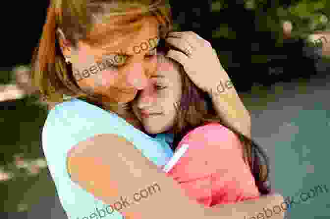 A Young Girl Hugs Her Mother Tightly, Her Eyes Filled With Fear And Sadness Mummy Please Don T Leave