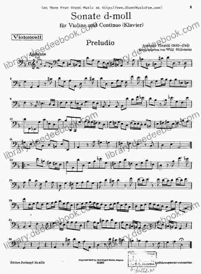 Antonio Vivaldi, Sonata No. 6 In G Minor, RV 806 20 Beautiful Classical Pieces For Flute And Guitar