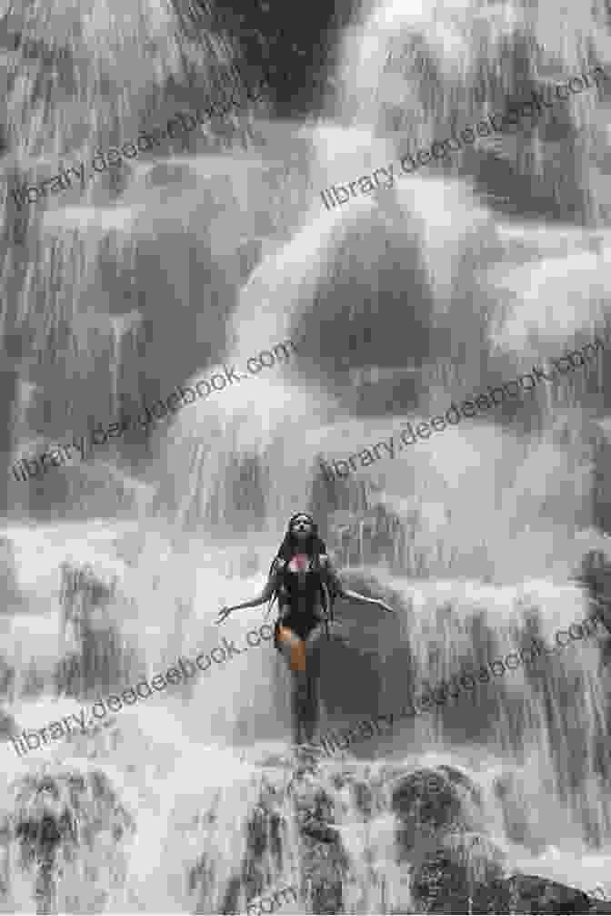 Bella Thorne Posing In Front Of A Waterfall In Autumn Falls Autumn Falls Bella Thorne