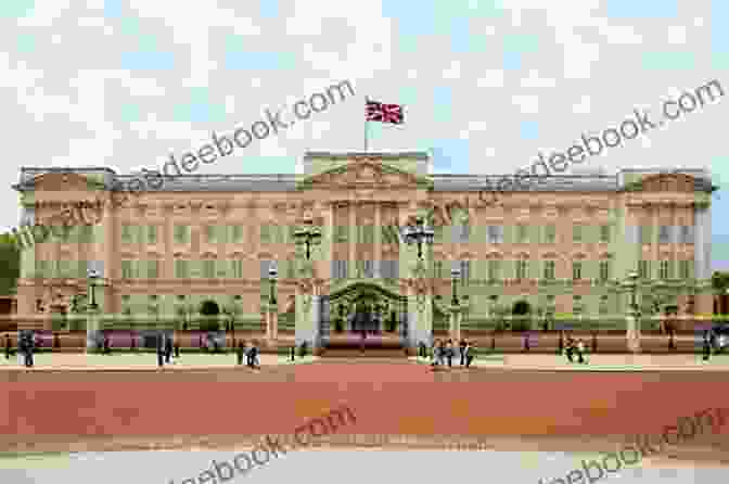 Cha Cha Stands In Front Of Buckingham Palace, Looking Up At The Iconic Building With Awe And Wonder. Cha Cha Goes To London: Picture
