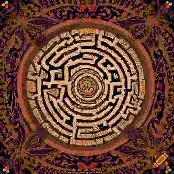 Close Up Of Intricate Maze Design MAZE COLORING Gilbert Delahaye