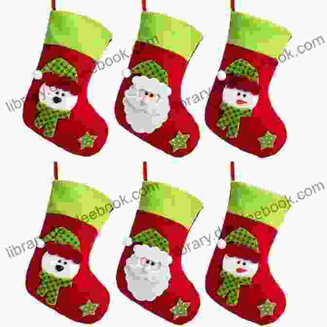 Felt Christmas Stocking Holder With Red And Green Felt American Homestead Christmas: 21 Felt Fabric Projects For Homemade Holidays