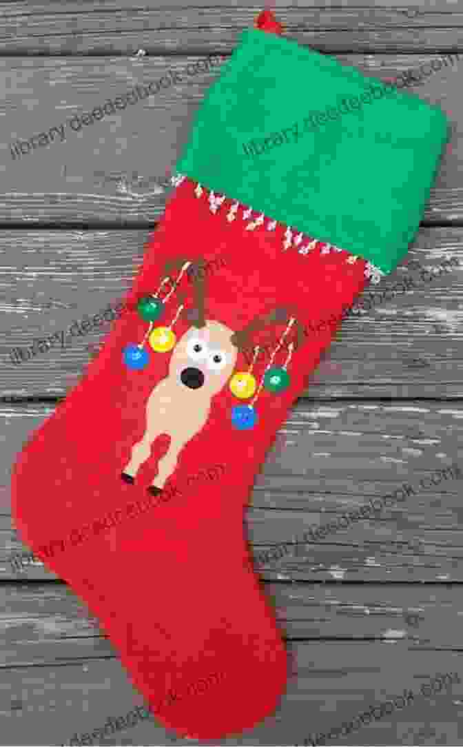 Felt Christmas Stockings With Snowflakes, Stars, And Reindeer Designs American Homestead Christmas: 21 Felt Fabric Projects For Homemade Holidays