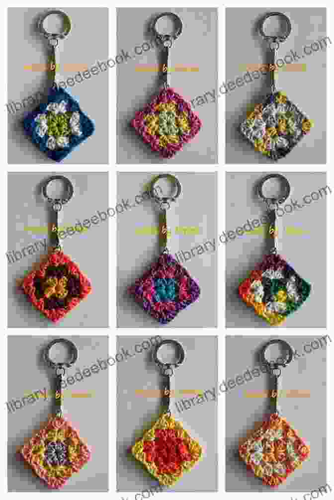 Granny Square Keychains Made With A Variety Of Colors Granny Squares: 20 Crochet Projects With A Vintage Vibe