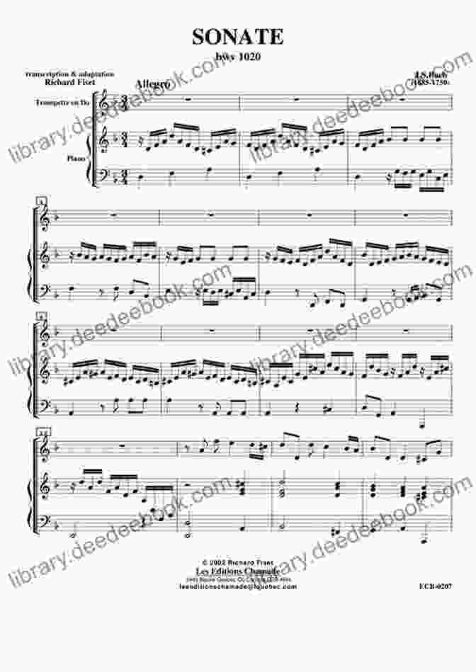Johann Sebastian Bach, Sonata No. 1 In G Minor, BWV 1020 20 Beautiful Classical Pieces For Flute And Guitar