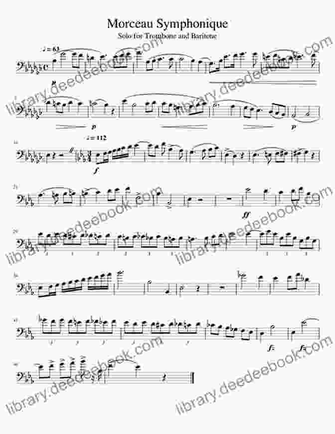 Morceau Symphonique Trombone Solo 101 Most Beautiful Songs For Trombone