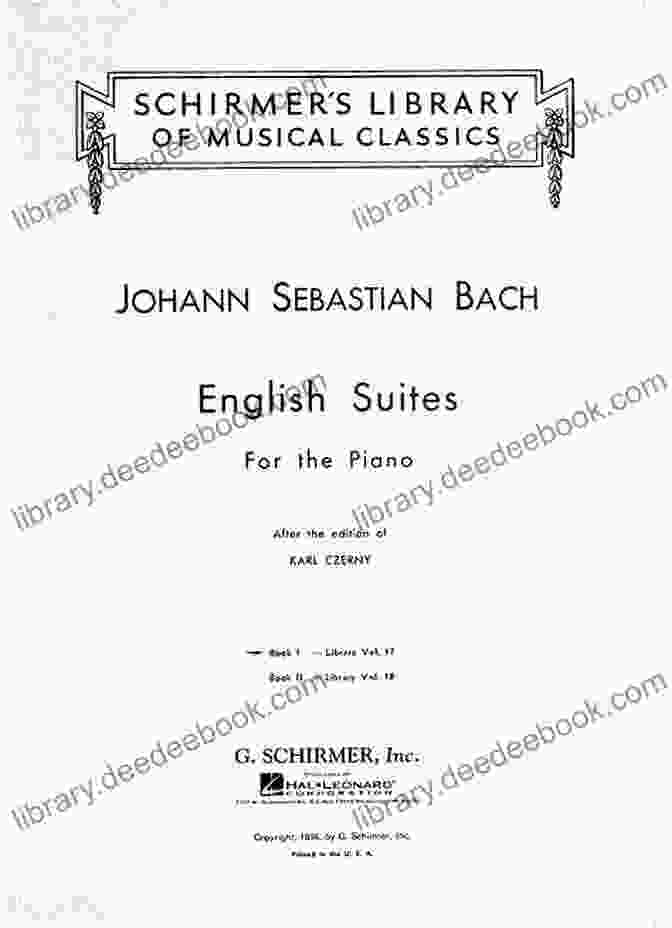 Sheet Music Of Bach's Suites Anglaises, BWV 806 811 Complete Preludes 1 And 2 (Dover Classical Piano Music)