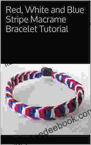 Red White And Blue Stripe Macrame Bracelet Tutorial